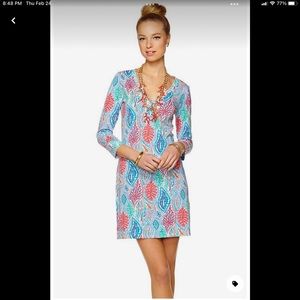 Lilly Pulitzer Christie V Neck T-Shirt Dress M